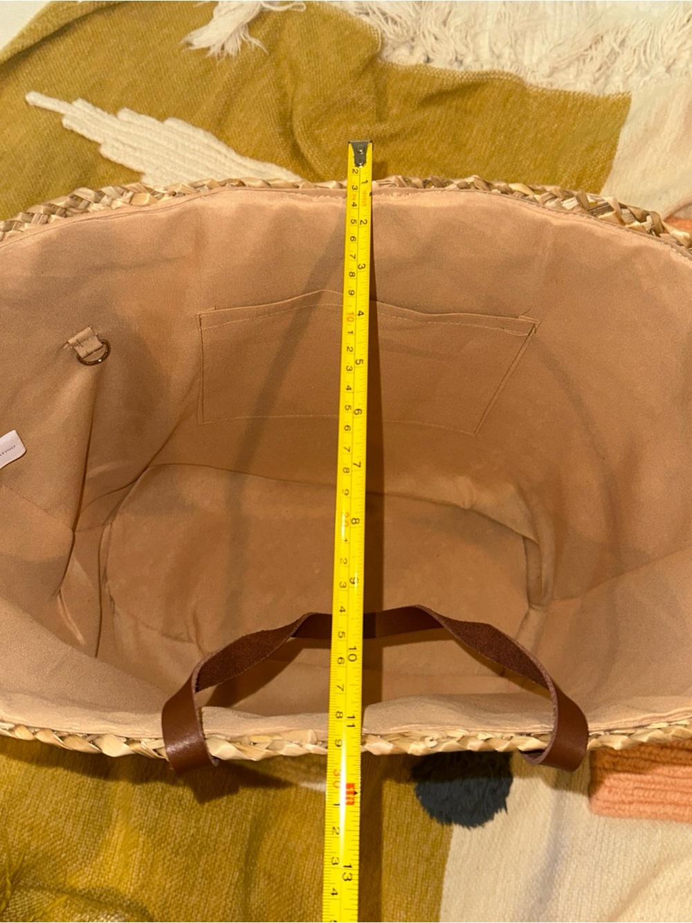 Bulgari  Dubai Woven Straw Tote with Brown Leather Handles - Picture 12 of 13